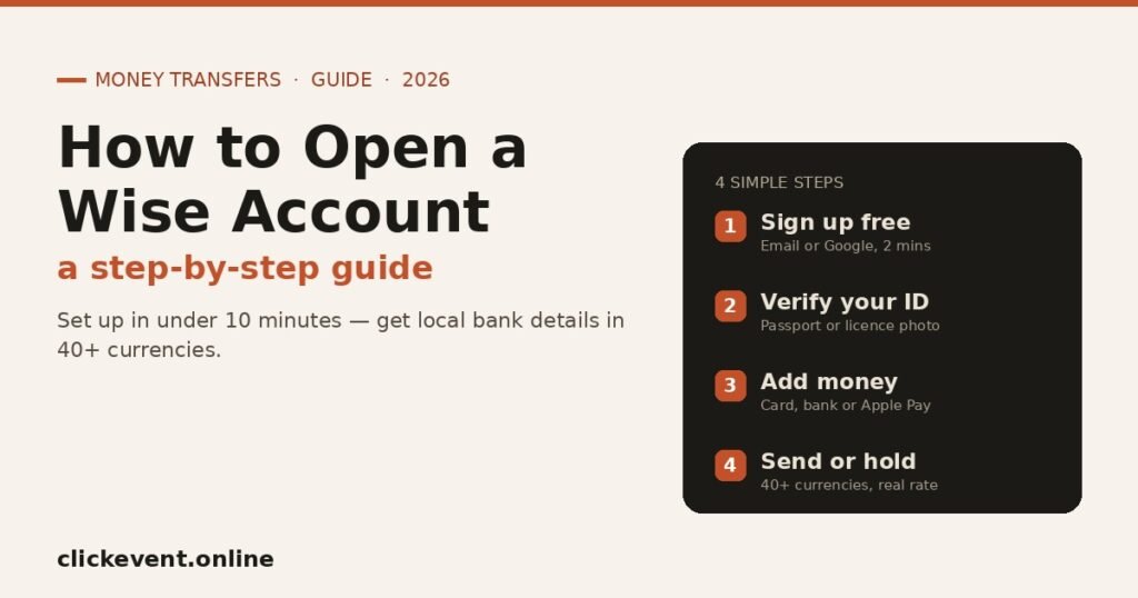 how to open a Wise account