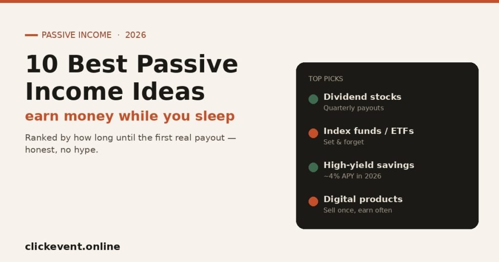 Best Passive Income Ideas